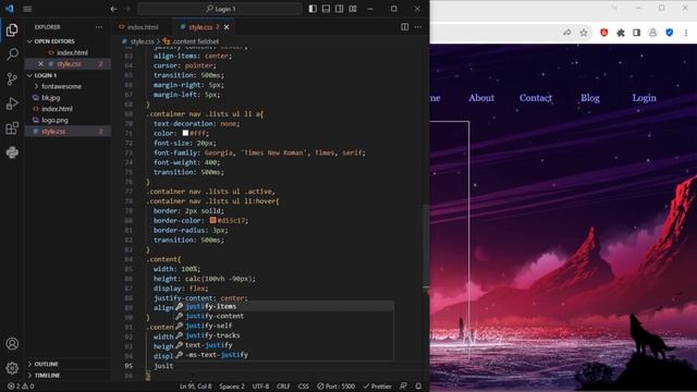 How to create a Login Page Using HTML and CSS смотреть онлайн