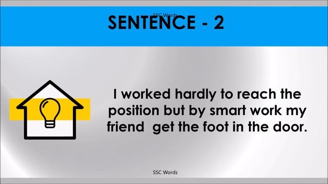 GET FOOT IN THE DOOR Idiom 1342 # Meaning and five sentences # SSC Words смотреть онлайн