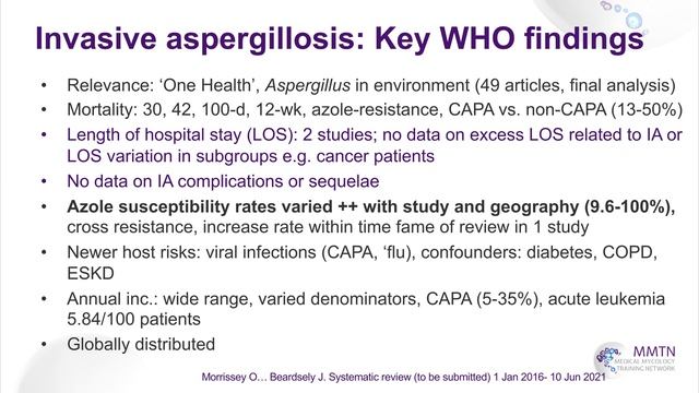 Day 2 – WHO fungal priority pathogens list (Sharon Chen) смотреть онлайн
