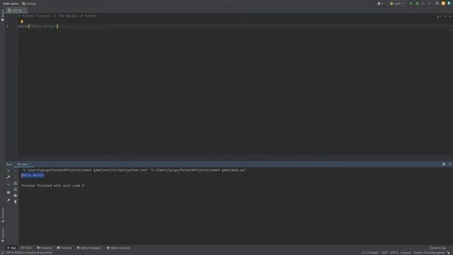Learning the Basics | Python Tutorial #001 смотреть онлайн