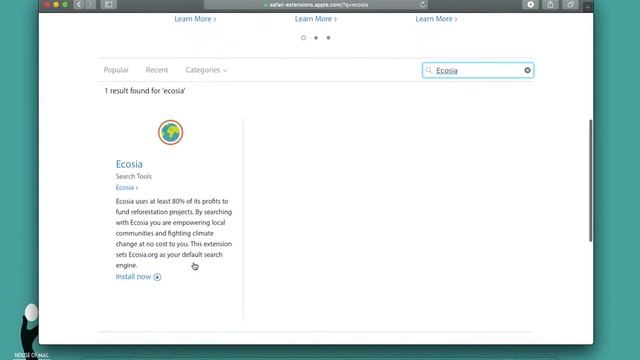 Ecosia Safari смотреть онлайн