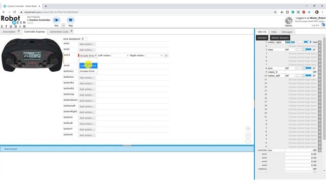 Programming the VEX V5 Controller using Robot Mesh Studio and Python смотреть онлайн