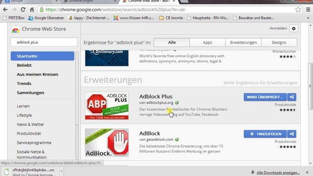 Adblocker Plus unter Chrome installieren und schon habt Ihr keine Werbung mehr смотреть онлайн