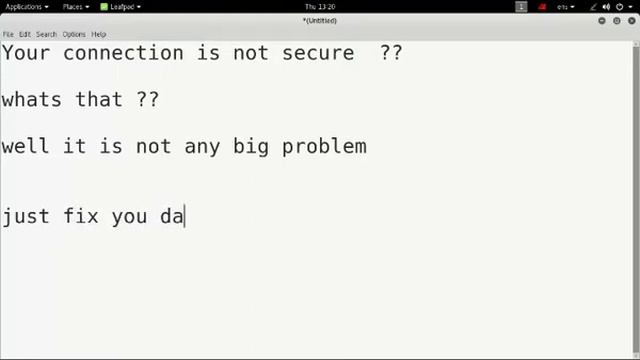 Kali Linux - your connection is not secure / problem FIX смотреть онлайн
