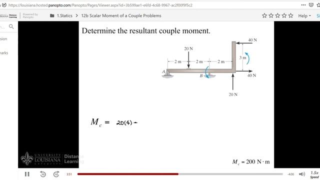 12b Scalar Moment of a Couple Problems Mozilla Firefox 2020 09 18 10 25 16 смотреть онлайн