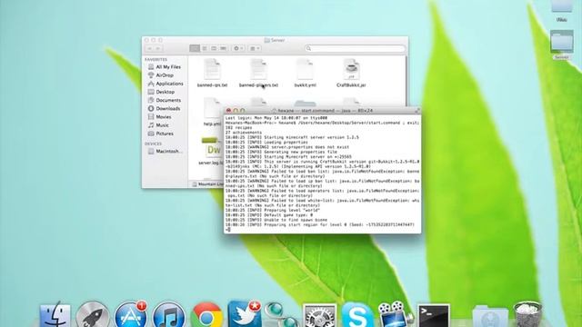 Tutorial: Minecraft Bukkit Server for 1.2.5 Mac OSX. смотреть онлайн