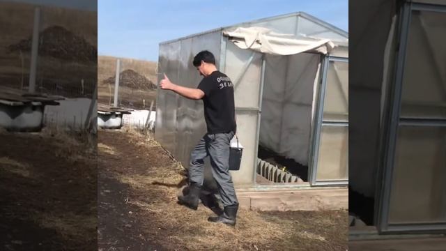 Заполняем бочки и ванны на даче последним снегом, Мордовия смотреть онлайн