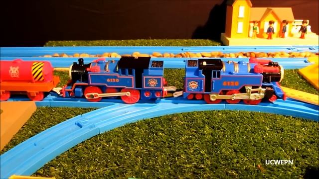 TOMY Plarail Brave Belle Unboxing review and first run with race смотреть онлайн