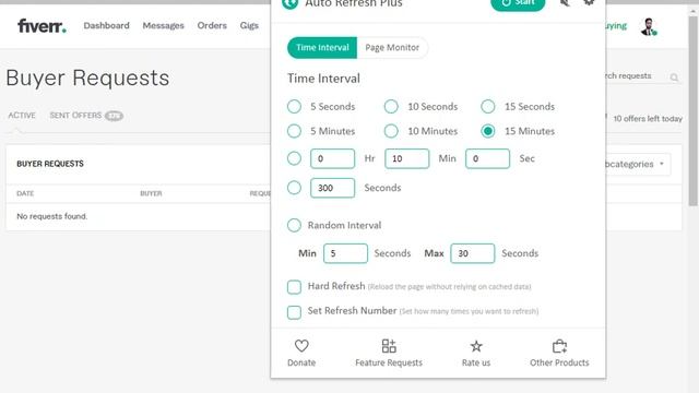 how to auto refresh fiverr on Computer very easy of the time in a day? смотреть онлайн