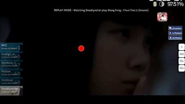 [osu!]Wang Feng - Chun Tian Li [Insane | DT] смотреть онлайн