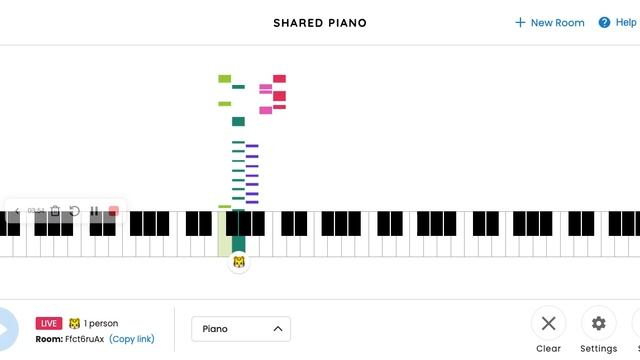 Chrome Music Lab - Vibing On Shared Piano #1 смотреть онлайн