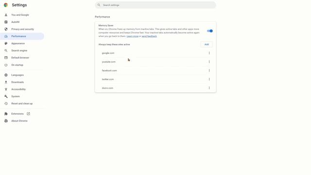 Method to Add a Website in Memory Saver of Google Chrome to Keep Site Always Active in Browser смотреть онлайн