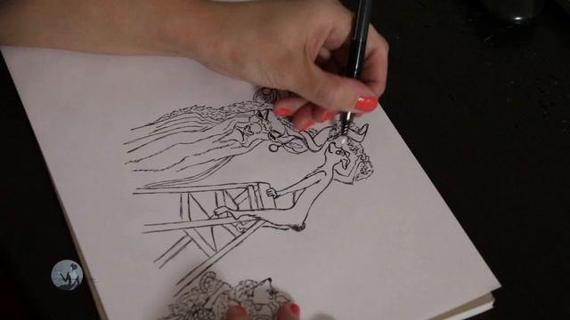 Speed drawing illustration LLAC Mint Moments - Safari X-MAS Special '18 w/ watercolour pencils смотреть онлайн