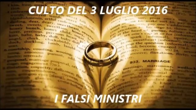 Predicazione Del Fratello Luigi Mauriello. 03 07 2016 Seconda Parte