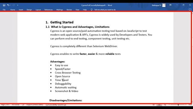 Cypress #1 What is Cypress? Advantages & Limitations of Cypress смотреть онлайн