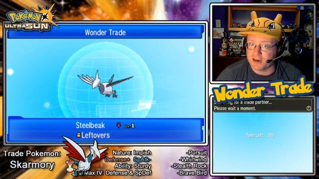 Wonder Trade Night! Pokémon Ultra Sun Live Stream! смотреть онлайн