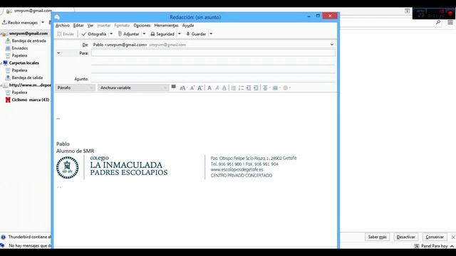 Configurar Mozilla Thunderbird смотреть онлайн