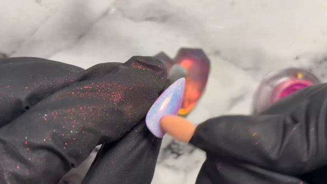 Mermaid chrome nails | sugared nails | 3d nails | textured nails | acrylic design ♥️ смотреть онлайн