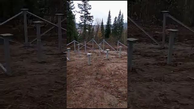 Монтаж винтового фундамента в Шерегеш смотреть онлайн