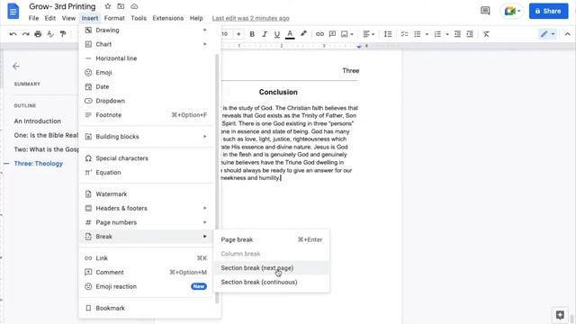 Google Docs - Different Section Headers and Footers смотреть онлайн