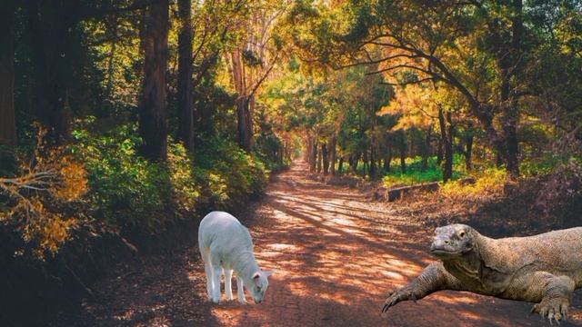 Brave Sheep Lamb Confronts Komodo Dragon – Remarkable Wildlife Encounter. смотреть онлайн