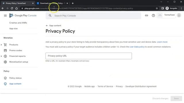 Privacy Policy URL for Google Play Console смотреть онлайн