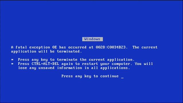 эволюция Bsod Windows