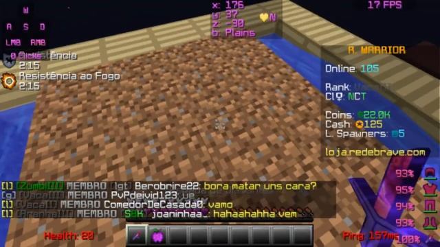 (Rede Brave) NOVO SERVIDOR DE RANK UP HARD COM SPAWNERS/MAQUINAS 1.8x (Em Busca de Servidores #3) смотреть онлайн