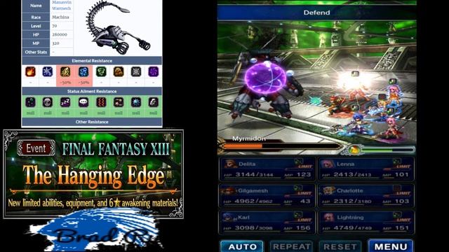 Final Fanatasy Brave Exvius - The Hanging Edge Elite смотреть онлайн