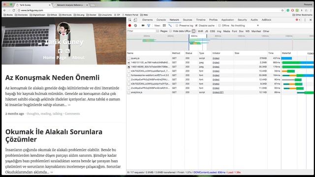 Google Chrome Dev Tools - Network Tab смотреть онлайн