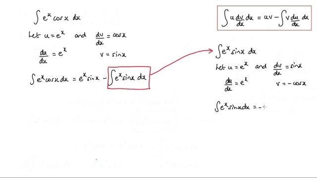 How to integrate e^x cosx using Integration by Parts смотреть онлайн
