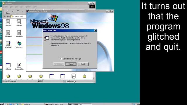 How to fix Windows 98 installed on a wrong path смотреть онлайн