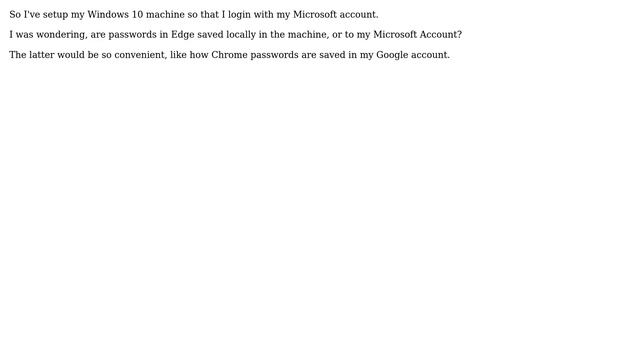 Are passwords in Edge saved in Microsoft Account? смотреть онлайн
