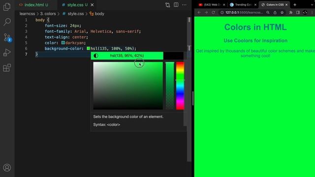 CSS Course | Colors in CSS | Complete Web Development Course Tutorial 16 смотреть онлайн