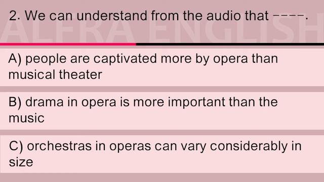 Opera (English listening) смотреть онлайн