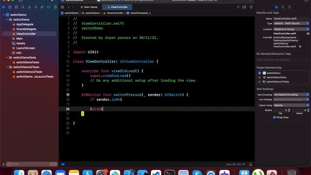 UISWITCH | Swift 5 | IOS смотреть онлайн