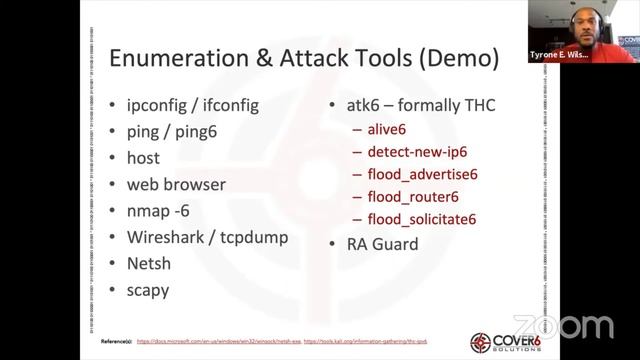 Tyrone Wilson: IPv6 Recon & Attacks смотреть онлайн