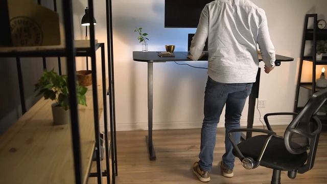 DESK-KIT-2B1B 63" x 32" Dual Motor Electric Desk with Touch Screen Memory Controller by VIVO смотреть онлайн