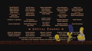 The Simpsons Theater Brave End Credits