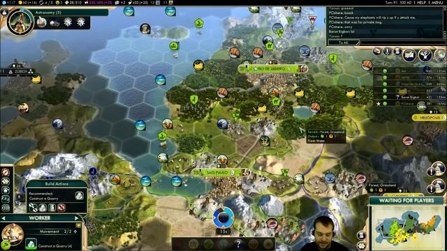 MP 067 Part 3/11:Brazil (Civilization V Brave New World 6 Player Free For All) Gameplay/Commentary смотреть онлайн