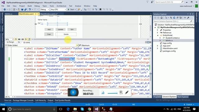 Part 6 Student Management System In WPF entity Framework db First (Insert) смотреть онлайн