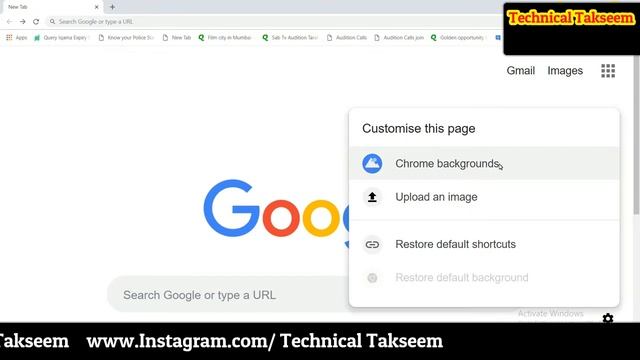 How To Chenge Google Chrome Browser Background || By Technical Takseem смотреть онлайн