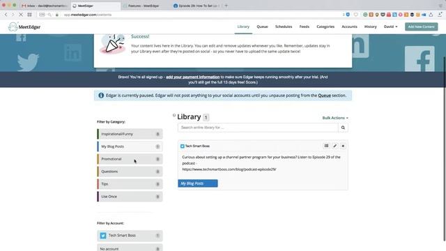 How to Get Started With MeetEdgar (and Content Recycling) смотреть онлайн