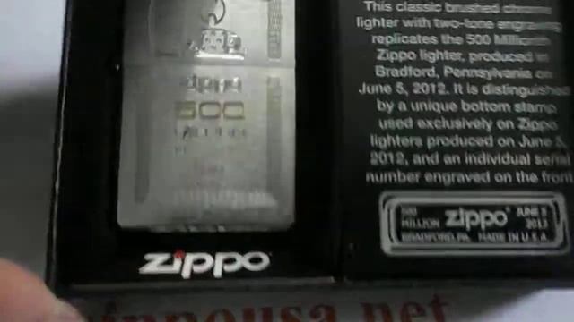 Zippo 500 Million Brushed Chrome смотреть онлайн