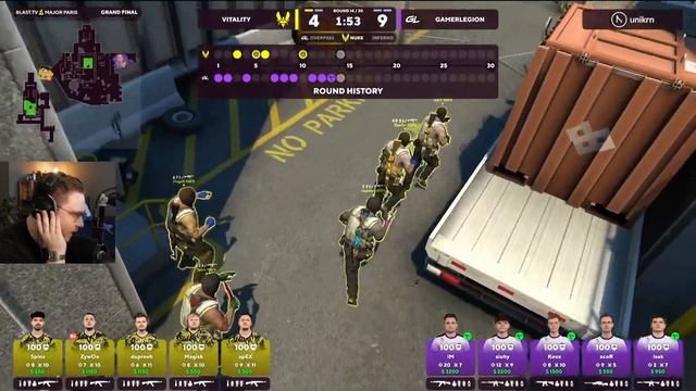 ohnePixel watching MAJOR FINAL - Vitality vs Gamer Legion (map #2 Nuke) - Paris Blast Major 2023 смотреть онлайн