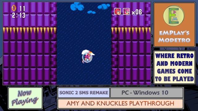 Sonic 2 SMS Remake - Amy & Knuckles - #5 - Sky High Zone - Act 2 смотреть онлайн