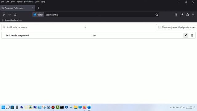 Изменить язык браузера Mozilla Firefox.