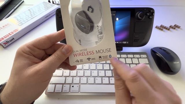 Steam Deck accessory - Trust wireless Bluetooth keyboard + Trust Yvi bluetooth Mouse - review смотреть онлайн