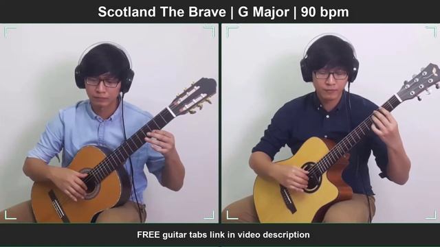 Scotland The Brave Guitar Tabs | Dual Guitar Version For Beginner смотреть онлайн