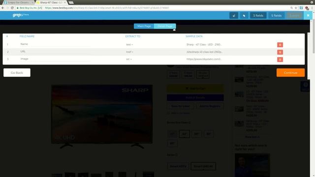 Web Scraping with Grepsr for Chrome - Walk-through смотреть онлайн